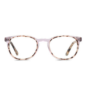 MUSE 35-002490 RX CLEAR PURPLE / BEIGE EYEGLASSES SUNGLASSES FRAMES 49-18